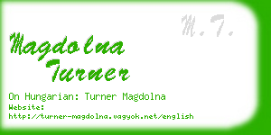 magdolna turner business card